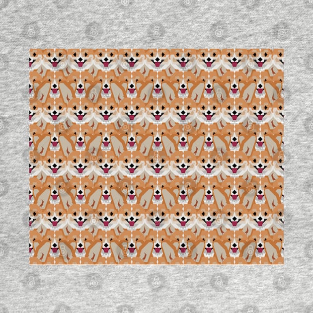Cardigan Corgi Face Pattern - version one by wagnerps
